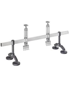 HSA1093 image(0) - H&S AutoShot UNI-1093 Bridge Puller 47-inch Aluminum Bar, Dual 6-Finger Claw Hand Wheel Adjust with Swivel Feet