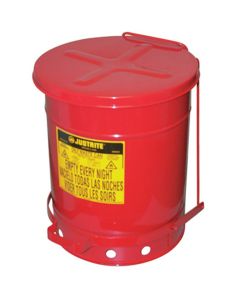 Justrite Mfg. Co. CAN WASTE OILY 10G W/LEVER