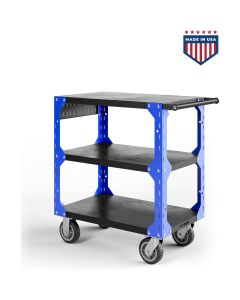 VYPX32-BL image(0) - Vyper Industrial X32 Series Tool Cart - Black/Blue