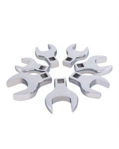 SUN9720A image(0) - SUNEX 7 Piece 1/2" Dr. Jumbo SAE Crowfoot Wrench Set