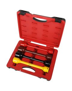 American Forge & Foundry Torque Limiting Socket Set - 3/4" Drive - 4 Pc. - 1 1/4"(250 Ft/Lbs), 33mm-1 5/16"(475 Ft/Lbs), 1 1/2"(475 Ft/Lbs), 13/16"(475 Ft/Lbs)