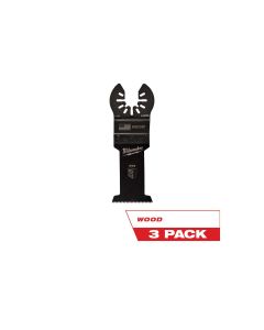 MLW49-25-1103 image(3) - Milwaukee Tool OPEN-LOK 1-3/8" HCS Wood Multi-Tool Blades 3PK
