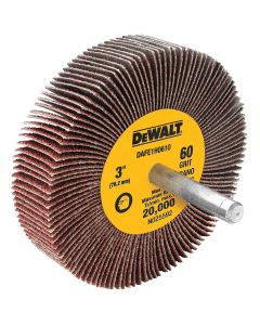 DEWALT 3-Inch By 1-Inch By 1/4-Inch Hp 60G Flap Wheel