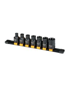 DEWALT Dwmt19260 7Pc Mm 1/2"Drive Impact Extension Torx Set Black