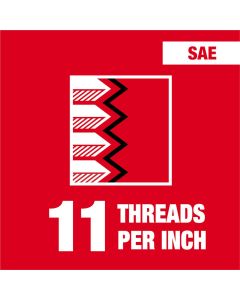 MLW49-57-5169 image(1) - Milwaukee Tool 5/8"-11 NC Straight Flute Plug Tap
