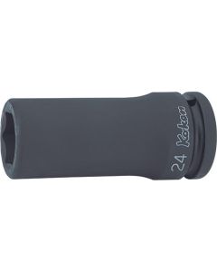 KKN16300M-27 image(0) - Ko-ken USA 16300M-27 3/4 Sq. Dr. Socket 27mm 6 point Length 100mm