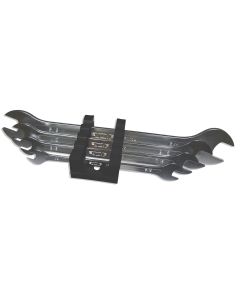 VIMSFW100 image(0) - VIM Tools SAE Flat Wrench Set, 4 Piece Set 1/4 Inch Thru 3/4, Double Open End