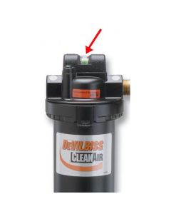 DEVHAF404 image(1) - DeVilbiss FILTER CHANGE INDICATOR KIT (W/COVER & SCREWS)