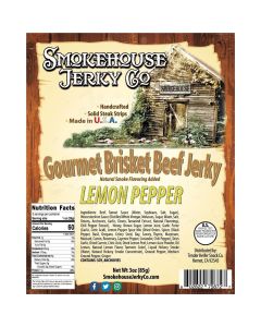 Tender Heifer Snack Co. Lemon Pepper Gourmet Beef Brisket Jerky - 3 Ounce