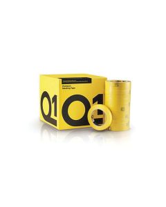 PPM Q1 Products MTQ118 Premium Masking Tape, 55 m x 18 mm, 125 um THK, 48/case, Sun Yellow