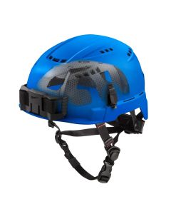 MLW48-73-1354 image(1) - Milwaukee Tool BOLT Blue Vented Safety Helmet with IMPACT ARMOR Liner (USA) - Type 2, Class C
