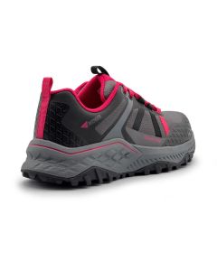 FSIA1250-6.5M image(2) - Avenger Work Boots AERO Trail - Women's  Low Top Shoe - Composite Toe - CT |EH |SR - Grey / Magenta - Size: 6.5 - D - (Regular)
