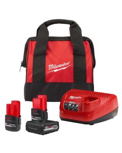 MLW48-59-2450P image(0) - Milwaukee Tool M12 HIGH OUTPUT XC5.0 Starter Kit