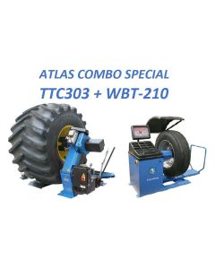 ATETTCWB-COMBO3-FPD image(1) - Atlas Equipment TC303 Tire Changer+WBT210 Wheel Balancer Combo