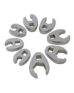 SUN9708 image(0) - SUNEX 8PC SAE FLARE CROWFOOT WRENCH SET 3/8"-7/8"