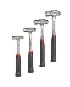 STANLEY PROTO INDUSTRIAL 4-Piece Anti-Vibe Ball Peen Hammer Set (8, 12, 16, 24 oz.)