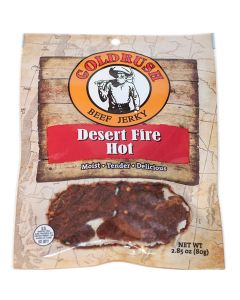 Gold Rush Jerky Desert Fire Hot 2.85 oz. Beef Jerky - 12 Count (3 lbs.)