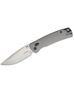 KER1426 image(1) - Kershaw Sequence Manual Open Liner Lock 8Cr13MoV Drop Point Blade with Stonewashed finish Folding Pocket Knife - Gray