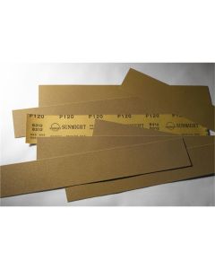 SUA05406 image(0) - Sunmight USA Corporation Gold 05406 Open Coated Grip File Sheet, 2-3/4 in W x 16-1/2 in L, P80 Grit, Velcro Attachment