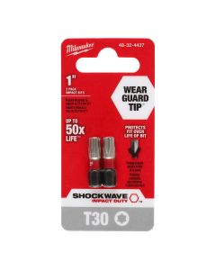 Milwaukee Tool SHOCKWAVE Impact Duty 1" T30 Bit 2PK