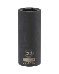 DEWALT Dwmt 6Pt 1/2'' Dr Dp Im Skt 22 Mm