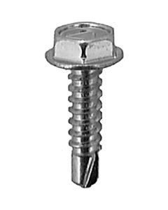 AUVECO 9615 Hex Washer Head Teks Point Tapping Screw, #10 Screw x 3/4 in L, Zinc