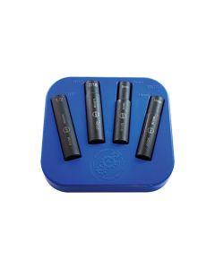 ANRBCS4 image(0) - Assenmacher 3/8 Inch Drive 6 Point Hex Band Hose Clamp Impact Socket Set - 4 Piece