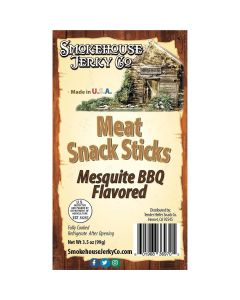 THS369705 image(0) - Tender Heifer Snack Co. Mesquite BBQ Flavored Meat Snack Sticks - 3.5 Ounce