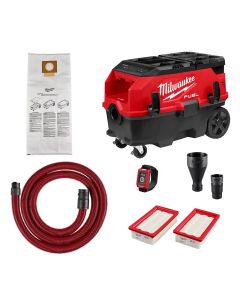 MLW0888-20 image(1) - Milwaukee Tool M18 FUEL 9 Gallon Dual Battery Dust Extractor with PACKOUT Compatibility and VACLINK