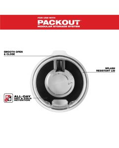 MLW48-22-8393L image(0) - Milwaukee Tool PACKOUT 30oz Tumbler Lid
