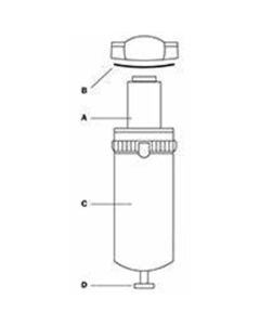 RTCSG-651 image(0) - Reading Technologies  RTi-SG-651 Sight Glass with Humidicator Paper, 13 mm, Use With: DE401-M04