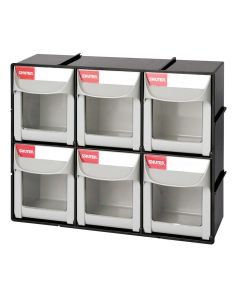ShopSol Flip Out Part Storage Bins - 6 Compartment