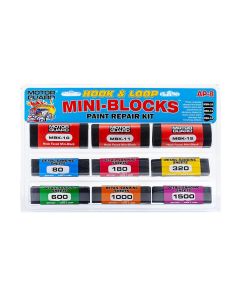 Motorguard J.R. Tech MINI-BLOCK PAINT REPAIR KIT ASSORTMENT OF 3 - HOOK & LOOP SANDING BLOCKS