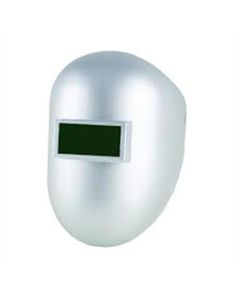 SRWS28511 image(1) - Sellstrom Welding Helmet - Passive - Nylon - Fixed Front  - 2-inch x 4.25-inch Viewing Area - Shade 10 - Ratcheting Headgear - Silver - 280 Series