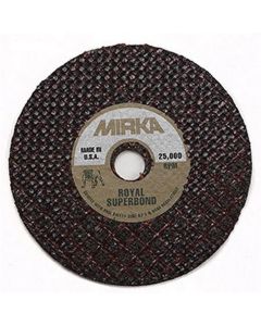 MRKMS0110 image(0) - Mirka Abrasives Royal MS-0110 Cut-Off Wheel, 3 in Dia, 1/32 in THK Wheel, 3/8 in Center Hole, 24000 rpm