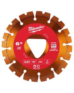 MLW49-93-7264 image(1) - Milwaukee Tool Orange 6&rdquo; x .100&rdquo; Diamond Blade for Green Concrete
