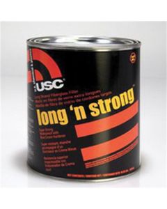 USC23020 image(0) - US Chemical Long 'N Strong 23020 Body Filler, 1 qt Can, Olive-Drab, Liquid