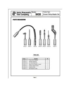 AST9430-04 image(0) - Astro Pneumatic Slide On 90 Degree Coupler