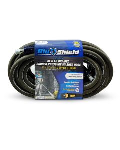 BluBird BluShield Aramid Braided 3/8" Rubber Pressure Washer Hose 4100PSI Heavy Duty Lightweight - 15 Feet