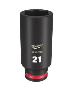 Milwaukee Tool SHOCKWAVE Impact Duty  3/8"Drive 21MM Deep 6 Point Socket