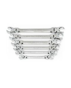 KDT81911D image(2) - GearWrench 6 Piece Flex Head Flare Nut Metric Wrench Set