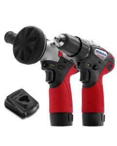 ACDARS1212-K6 image(0) - ACDelco ACDelco ARS1212-K6 G12 Series 12V Cordless Li-ion 3' Mini Polisher & 2-Speed 3/8"? Drill Driver Combo Tool Kit with 2 Batteries