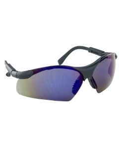 SAS541-0005 image(0) - SAS Safety Sidewinders Safe Glasses w/ Black Frame and Blue Mirror Lens in Polybag