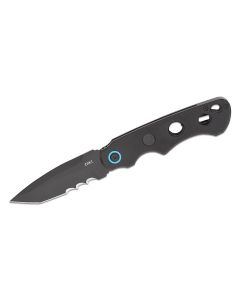 CRK2606 image(0) - CRKT (Columbia River Knife) A.B.C. (All. Bases. Covered.) 12C27 Oxide Veff Serrationswith  Blade Assisted Folding Knife with Liner Lock G10 Handle - Black