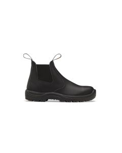 BLU491-075 image(0) - Blundstone Soft Toe Elastic Side Slip-on Boot, Water Resistant, Kick Guard, Black, AU size 7.5, US size 8.5
