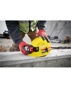 MLW48-73-1130 image(2) - Milwaukee Tool Black Front Brim Hard Hat w/6pt Ratcheting Suspension - Type 1, Class E