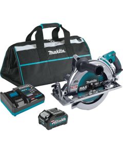 MAKGSR02M1 image(0) - Makita 40V max XGT&reg; Brushless Rear Handle 10-1/4" Circular Saw Kit, AWS&reg; Capable, bag, with one battery (4.0Ah)
