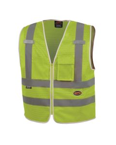 Pioneer Mesh 8-Pocket Safety Vest  - Color:  Hi-Vis Yellow/Green  - Size: M