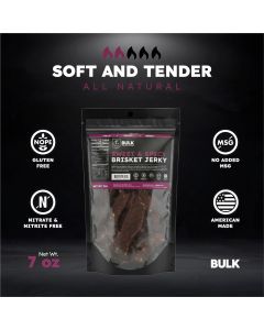 BLOISN-SNSBR-712 image(0) - BULK Jerky Sweet and Spicy Brisket Beef Jerky - 7 ounce Package (12 Packages)
