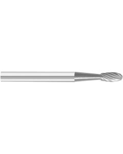 KNKKK14-SE-41 image(0) - KnKut KnKut SE-41 Egg Shape Carbide Burr 1/8" x 1/4" x 1-1/2" OAL with 1/8" Shank